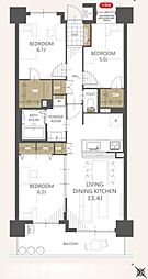 間取図画像 3LDK