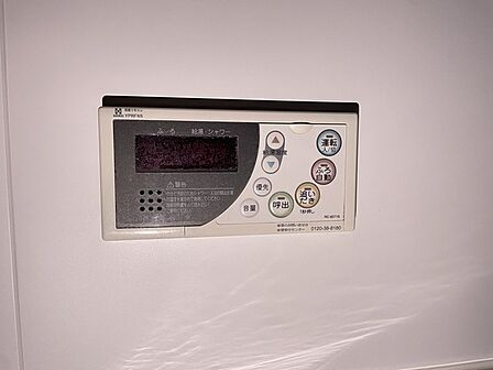 給湯器操作パネル