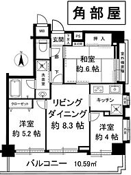 ナイスアーバン戸田公園2 3LDKの間取図画像