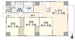 ヴィアーレ浦和 3LDKの間取図画像