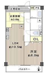 シンメイ大宮マンション 1SLDKの間取図画像