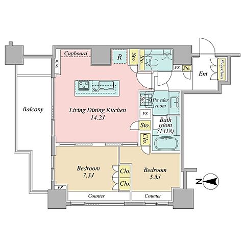 間取り 広尾ガーデンフォレスト 3階/-