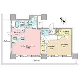 間取図画像 2LDK