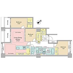 間取図画像 3SLDK
