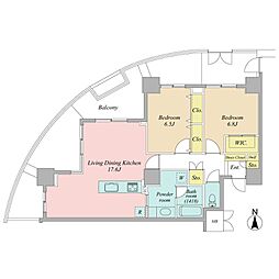 間取図画像 2LDK