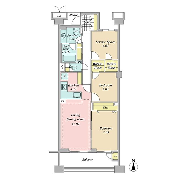 間取りを拡大表示