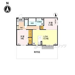 エクシードII 2LDKの間取図画像