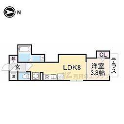 Abelia 1LDKの間取図画像