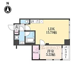 プレジオ長田 1LDKの間取図画像