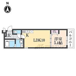 フジパレス神田町 2階1LDKの間取り