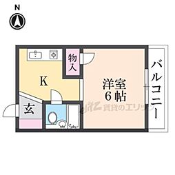 間取図画像 1K