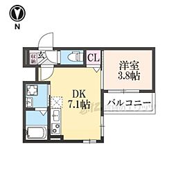 ジャカルタ519 3階1DKの間取り