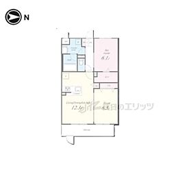ヴィラ・アーバネット 1LDKの間取図画像