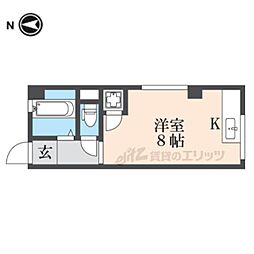 甲武ビル ワンルームの間取図画像