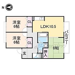 間取図画像 3LDK