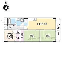 アバハイム西村 8階3LDKの間取り