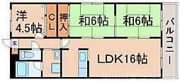オリーブ高松南 3LDKの間取図画像