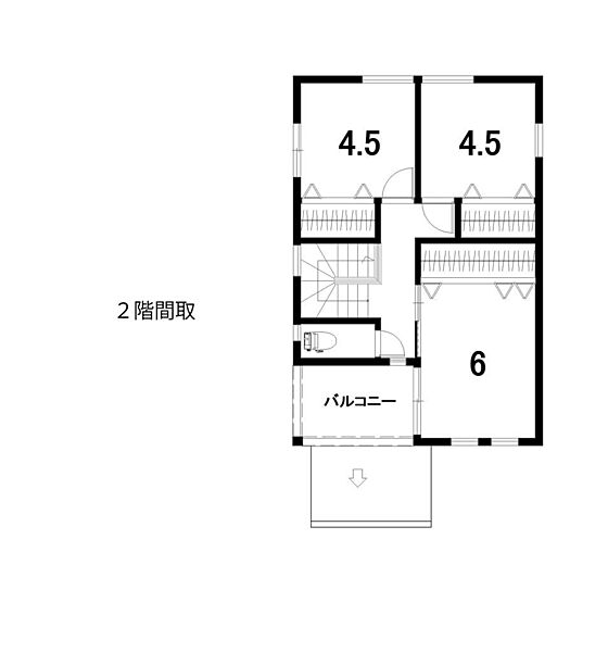 ２階間取り