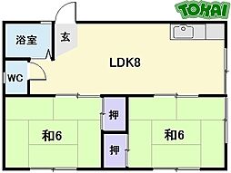 間取図画像 2LDK