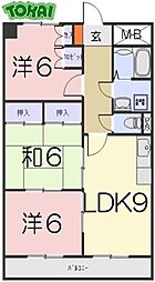 コンフォート悠とぴあ 5階3LDKの間取り