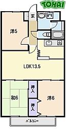 CENTURY HIGHLAND 3階3LDKの間取り