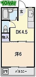 間取図画像 1DK