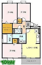 ロイヤルガーデンA 3LDKの間取図画像