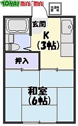 間取図画像 1K