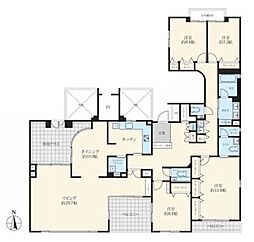 グランフォルム大田中央 4LDKの間取図画像