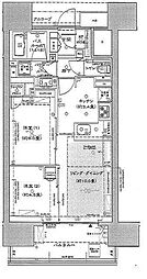 シティタワー駒沢大学ステーションコートタワー棟 2LDKの間取図画像