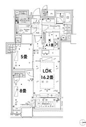 三田ガーデンヒルズウエストヒル 2LDKの間取図画像