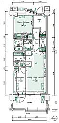 パークシティー高田馬場 2LDKの間取図画像