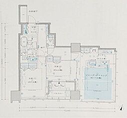大崎ウエストシティタワーズW棟 2LDKの間取図画像