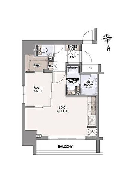 8階部分×角部屋につき陽当たり・眺望・通風良好◎WICがあり衣類の収納に困りません。