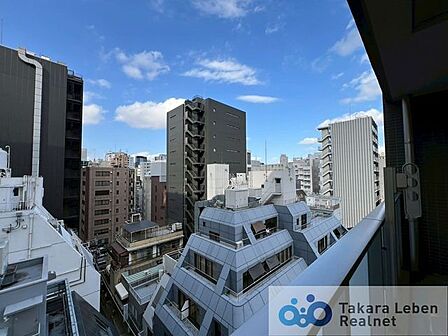 高層階につき、空が広く望める眺望です。