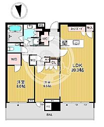 HARUMI FLAG PARK VILLAGE 2LDKの間取図画像