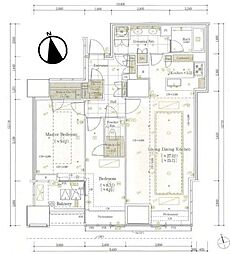 三田ガーデンヒルズ NORTH HILL 2LDKの間取図画像