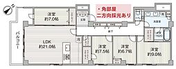 ドルフ高輪 4LDKの間取図画像