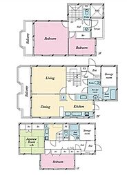 代田リハイム 4SLDKの間取図画像