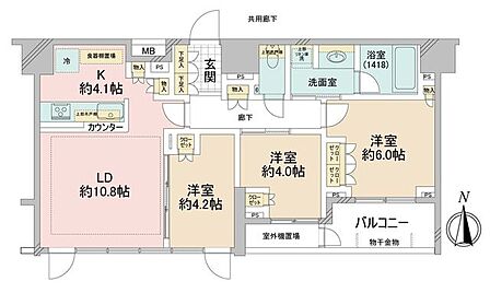 3LDK 間取り