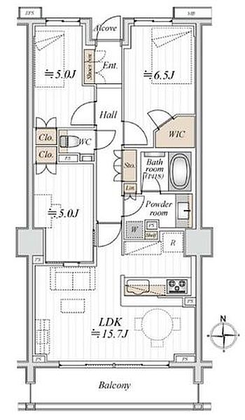 陽当たり良い南向き3LDK。全居室5.0帖超えのゆとりある広さ。2026年11月リフォーム完成です◎