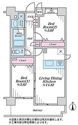 間取図画像 2LDK