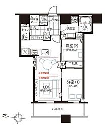 間取図画像 2LDK