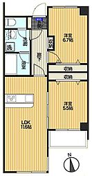 間取図画像 2LDK