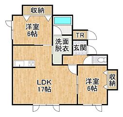 Virgo 2LDKの間取図画像