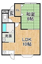 ショコラM28 1LDKの間取図画像