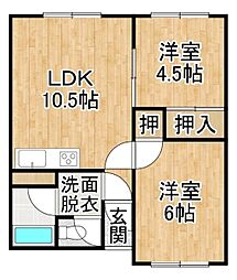 間取図画像 2LDK