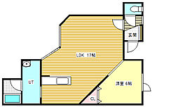 間取図画像 1LDK