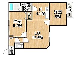 間取図画像 2LDK