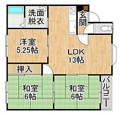 ハウスメイプル 3LDKの間取図画像